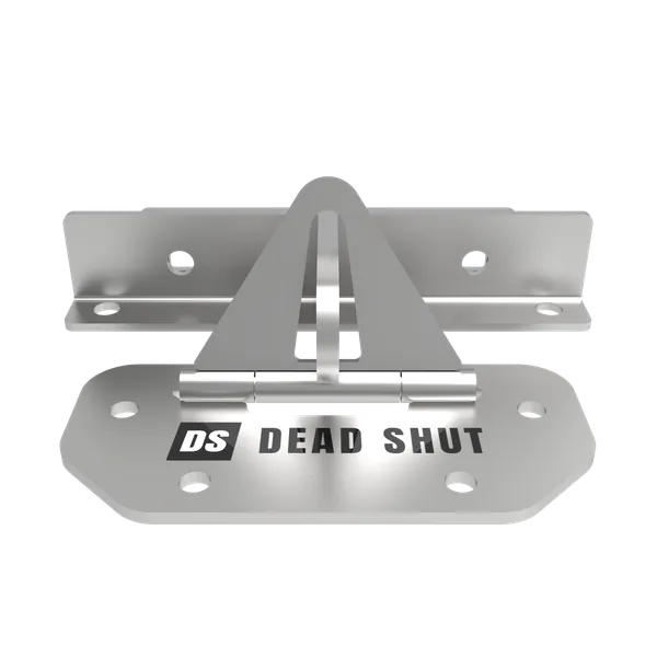 Front view of the closed Dead Shut roller door anchor